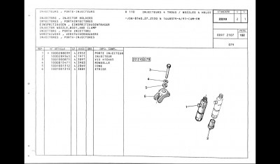 injecteurs B110 4trous