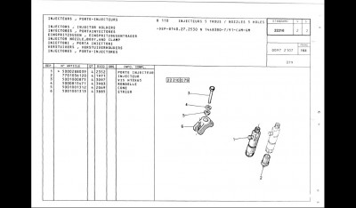 injecteurs B110 5trous