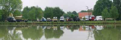 Bivouac au bord de l'étang près de chez Alain vers Orléans