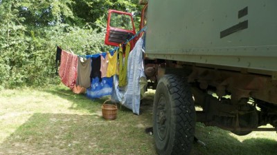 Lessive au camping