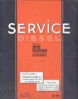 Service Diesel - mai 1965