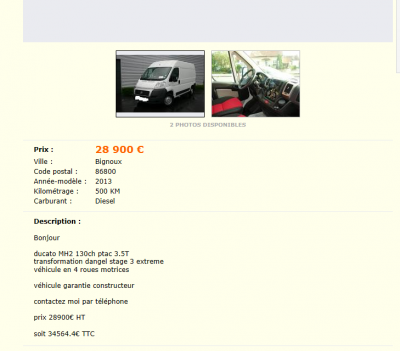 Enfin un Ducato d'occas et son moteur 2.3l