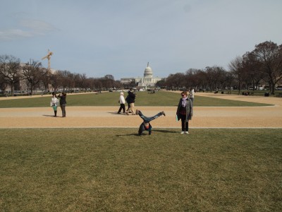 le Capitol with my wife and my son.