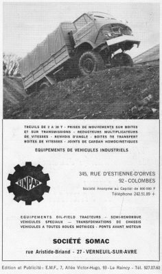 Source : http://aventure-citroen-min.forumchti.com/t544-le-fourgon-dincendie-4x4-citroen-350-n<br /><br />C’est au salon de l’automobile de 1968 que « CITROËN – SINPAR » présenta un châssis avec benne 4X4 CITROEN 350 avec 3 motorisations possibles :<br />1 moteur essence (D.S. 21)<br />1 moteur Perkins Diesel<br />1 moteur Man Diesel<br /><br />Immédiatement quelques constructeurs « innovants !! » se saisissent de l’idée d’en faire des 4X4 pour les Sapeurs-Pompiers.<br /><br />Malgré tout, ( on verra pourquoi plus loin ), Les CITROËN BELPHEGOR 350 N 4X4 purement Sapeurs Pompiers n’ont été construits qu’à 5 ou 7 exemplaires maxi. ( selon des sources divergentes ).<br /><br />Le 1er a été un prototype SINPAR sur châssis CITROËN, moteur essence, construit en 1968 par GUINARD INCENDIE pour le département de la Marne.<br /><br /><br /><br />En 1970 et 1971, 2 exemplaires sont construits par les établissements GRUAU à Laval.<br />Ils reprennent tout simplement le caisson des Fourgons d’Incendie CITROËN 4X2 déjà en circulation pour les monter sur le châssis CITROEN 4X4 moteur à essence toujours pour le département de la Marne.<br /><br /><br /><br />Par la suite un châssis 350 N 4X4 est utilisé par CAMIVA pour l’équiper en Camion Citerne Forestier Moyen (1500 litres d’eau). Non-homologué, la Haute-Savoie en fit l’acquisition. ( A noter que sa non homologation ne change rien à son utilisation. Par contre cela en modifie le financement……Subventions !! )<br /><br />Un autre châssis 350 N 4X4 fut utilisé par un constructeur local pour en faire le C.C.F. moyen du C.S. de LEZAT 09.<br /><br />D’autres châssis ont été utilisés ici ou là. Il s’agissait de véhicules, simple ou double cabine, reconvertis et transformés pour une deuxième vie pour servir chez les sapeurs pompiers. ( Dévidoir automobile en Moselle et dans les Yvelines entre autres…) voir aussi des C.C.F. ( plans spécifiques locaux ) soit des engins de première intervention dans de petits centres. Tout compte fait, peu d’engins en circulation, malgré tout.<br /><br />*Principaux éléments recueilli dans l’article de « pompier56 » sur Autotitre. Qu’il soit remercié de son excellent travail de recherches.<br /><br />Conclusions personnelles :<br /><br />Le coût de cet engin s’est avéré rapidement élevé, les véhicules étant construit à l’unité, à l’époque ( pas de chaînes de montage ).<br />L’utilisation et le retour d’expérience démontra rapidement que ce véhicule ne correspondait pas à ce qu’en attendait les hommes du terrain ; performances routières notamment : tenue de route, vitesse, rayon de braquage très discutables ; performances hors chemins limitées, pannes fréquentes liées au 4X4, d’où un coût d’entretien élevé.<br />Très handicapant et inconvénient majeur, impossibilité d’y accrocher les dévidoirs à l’arrière, ils auraient été trop bas et l’angle de fuite aurait été tel que sur chaque bosse ou fossé le dessous aurait raccroché avec le risque de casser ou de perdre les dits dévidoirs ( le système performant actuel n’existait pas à l’époque ).<br /><br />Prenant en compte tous ses inconvénients, le coût et, il faut le reconnaître, le peu d’engouement des S.P. pour « CITROËN 4X4 » la construction de cet engin fut vite abandonnée.<br /><br />Heureusement, il n’en fut pas de même pour le 4X2.<br />CITROËN a tenu le haut du classement pendant longtemps avec des engins de toutes destinations (fourgons, grandes échelles, etc.…) Certains d’entre eux roulent toujours. Ce qui n’est pas peu dire.<br /><br />Jacques 77140<br /><br />Et pour ne pas en rester là un fabricant de modèle réduit « CCC »(sous réserve) a sorti cet engin au 1/50e. J’ai eu la chance d’en trouver un (sur un site de vente aux enchères bien connu) mais ils sont rares.<br />C’est ma première réalisation maison et selon « Alain » c’est celui de « ORBAIS 51 » qui a été reproduit. Faisons lui confiance. Moi je retiendrai seulement l’énergie à déployer pour monter un tel engin plein de détails y compris en dessous….<br /><br /><br /><br /><br /><br /><br /><br /><br /><br /><br /><br />Revenir en haut Aller en bas	<br />PTIOTECARETE<br />Admin<br /><br /><br />Messages: 1545<br />Date d'inscription: 12/12/2010<br />Age: 62<br />Localisation: HELLEMMES-LILLE<br /><br />	<br />MessageSujet: Re: LE FOURGON D’INCENDIE 4X4 CITROEN 350 N   Ven 3 Fév - 16:59	<br />Merci Jacques pour cet article fort bien documenté sur ce camion mythique Very Happy Un petit cadeau pour lui et sa charmante épouse ! F.I.T.T Citroen 350 Belphégor Guinard-Incendie 4x4 POMPIERS DU MORBIHAN prototype Sinpar 1969<br /><br /><br />C'est à partir de 1946, au retour de captivité, que Monsieur DEMEESSTER a véritablement créé l’enreprise SINPAR, ce nom étant l'acronyme de &quot;Societé Industrielle de Production et d'Adaptation Rhodanienne&quot; et non, “Sans Pareil”. Installée à Colombes dans la banlieue parisienne, elle était spécialisée dans les années 1950 dans la réalisation de véhicules spéciaux à traction intégrale après avoir commercialisé des voiturettes De Dion au début du 20ème siècle puis des équipements et modifications diverses pour camions et camionnettes d'avant-guerre. La marque va se faire connaître pour ses montages en quatre roues motrices de plusieurs modèles de série et surtout chez Renault. C'est un peu le concurent de Dangel chez Peugeot. Sinpar s'occupera ainsi de gros véhicules comme les Berliet, Willème et Unic, notamment pour la prospection pétrolière en Afrique. Dans les années 60, Sinpar s'attaqua aux Citroën 23, 350 et 450, et aux Renault 1000 kg et Galion.<br /><br /><br /><br /><br />En cherchant des informations concernant la société SINPAR, j’ai découvert cette photo du C.C.F.M. 350 4x4 SINPAR du Centre de Secours de LEZAT et, réalisé par ses sapeurs pompiers, que l’on croyait disparu !<br /><br /><br />Etrangement, celui-ci semble identique ! Les communes de Lezat et de Belesta étant toutes deux dans l’Ariège, ce camion a-t-il été cédé ou l’idée a-t-elle fait des émules ?<br /><br /><br />Spécialisée dans la fabrication de treuils, boîte de transferts et modifications de châssis de camions: 4X4, 6X4, 6X6. la société travailla pour l'ensemble des constructeurs français jusqu'en 1980, date à laquelle le constructeur RENAULT repris l'actif de la société sous la marque SAVIEM. L’entreprise disparaissant par la même occasion.