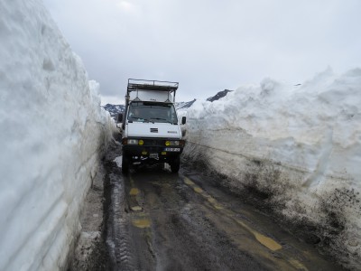 Piste de Viti,il y a encore pas mal de neige