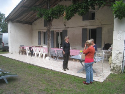 salle de reception extérieure