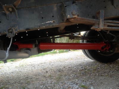 et remontage de l'arbre sur le camion