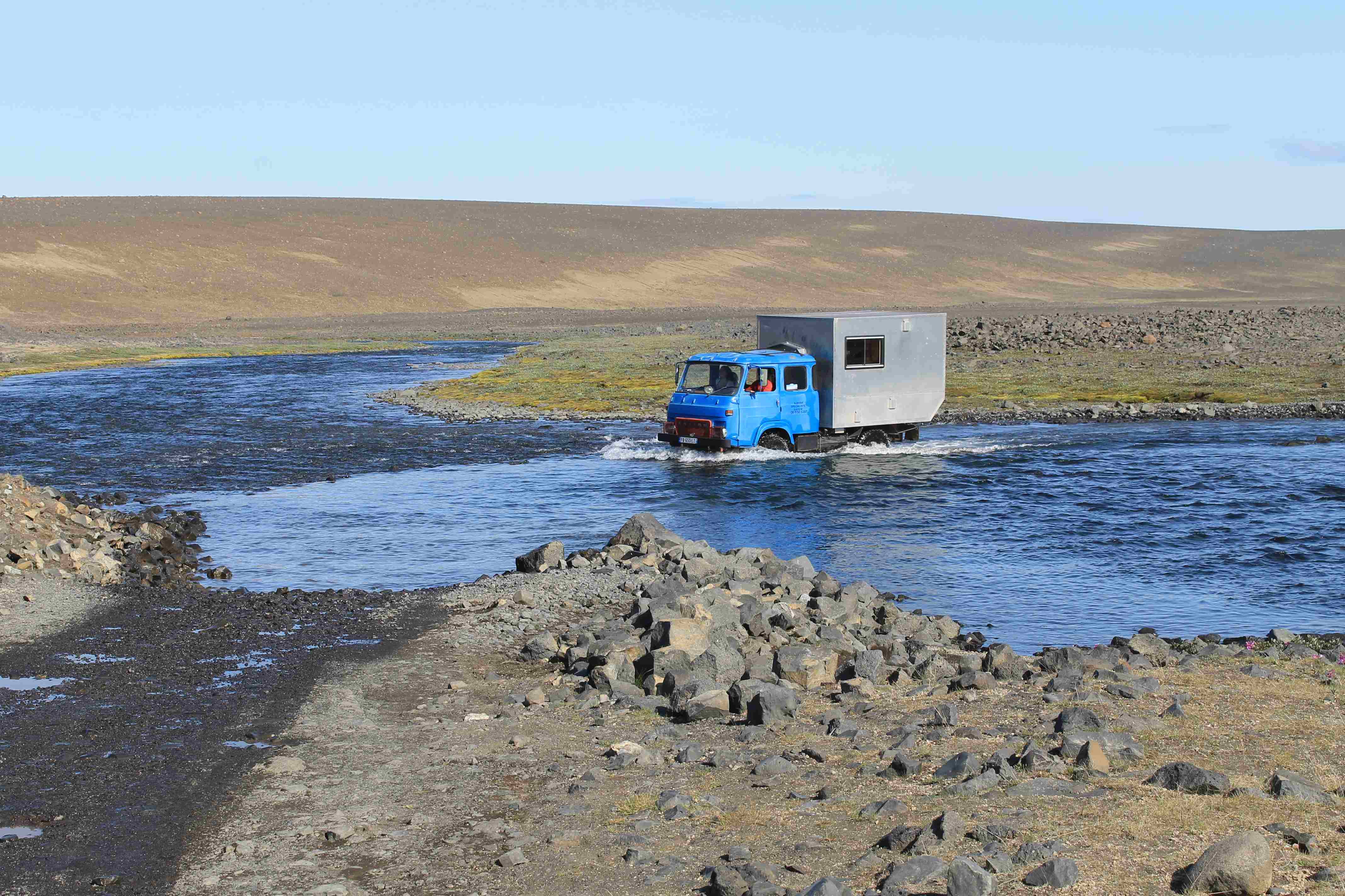 Passage de gué en Islande