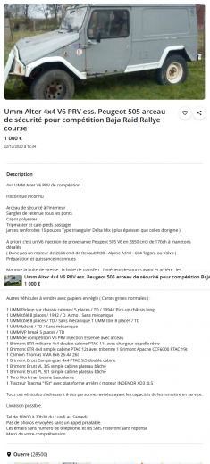 Screenshot_2021-02-18 Umm Alter 4x4 V6 PRV ess Peugeot 505 arceau de sécurité pour com.png